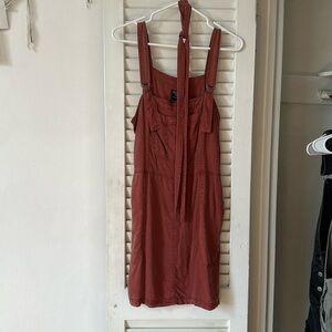 Red Abercrombie dress with belt